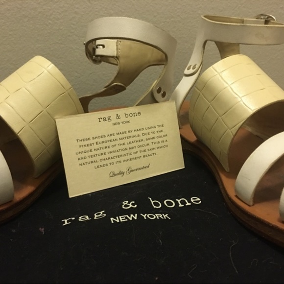 Rag & Bone Sandals Chatan Toe Ring Leather - Picture 5 of 8